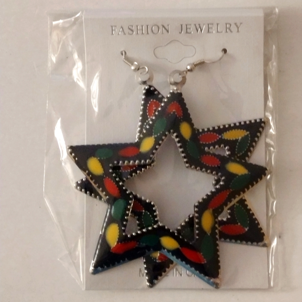 Reggae Star Earrings